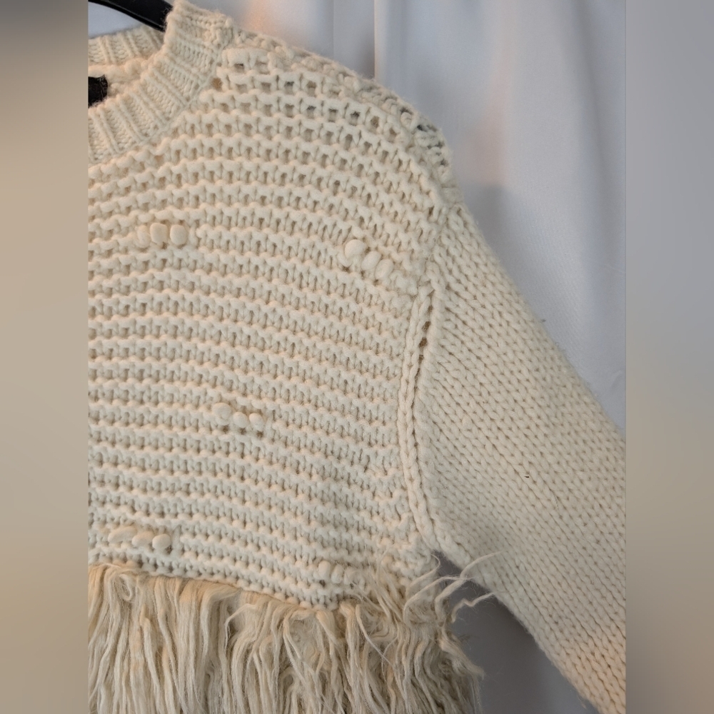 Simone Rocha Cream Sweater with Textured Design Size S In EUC - Picture 2 of 15